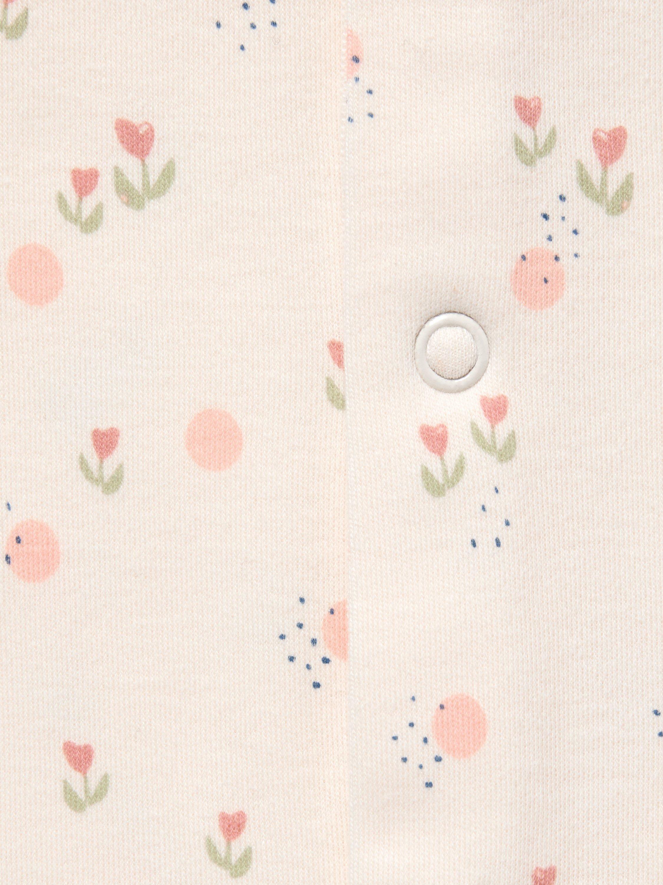 Product image 3 of 4, which shows John Lewis Baby Floral Bunny Sleepsuit, Bib, Blanket and Bunny Comforter Gift Set