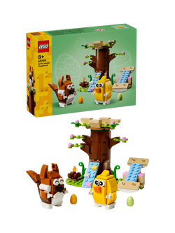LEGO Spring Animal Playground Set with Toy Tree-House 40709, Multi