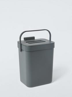 John Lewis Food Waste Caddy, Dark Grey, Dark Grey