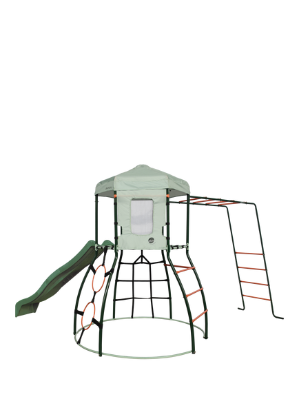 Plum Metal Climbing Dome with Slide & Monkey Bars, Multi