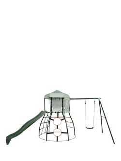 Plum Metal Climbing Dome with Slide & Swing Arm, Multi