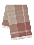 Mulberry Large Check Merino Wool Scarf