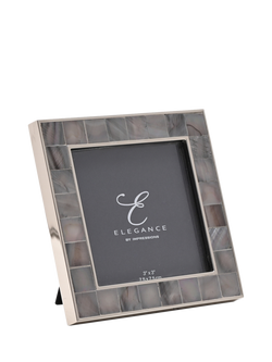 Impressions Elegance Mother of Pearl Photo Frame, Grey - view 2, Grey