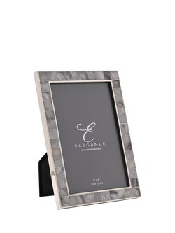 Impressions Elegance Mother of Pearl Photo Frame, Grey, Grey