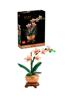 LEGO Botanicals Mini Orchid Faux Plant Set for Adults 10343, Multi