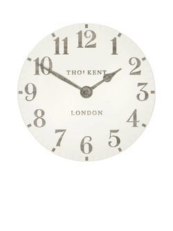 Thomas Kent Arabic Numeral Wall Clock, 30cm, Cream