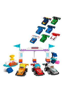 LEGO DUPLO F1 Team Race Cars & Drivers Role Play Toy 10445 - view 2, Multi