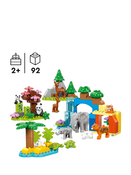 LEGO DUPLO 3in1 Wild Animal Families Learning Toy Set 10446 - view 2, Multi