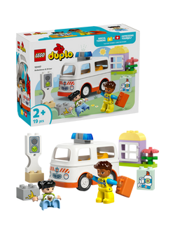 LEGO DUPLO Ambulance & Driver, Toddler Learning Toys 10447, Multi