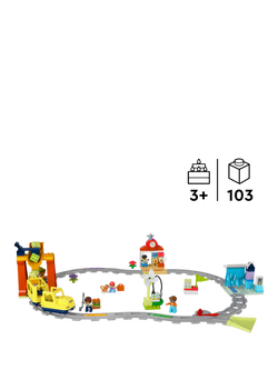 LEGO DUPLO Big Interactive Community Toy Train Set 10428 - view 2, Multi