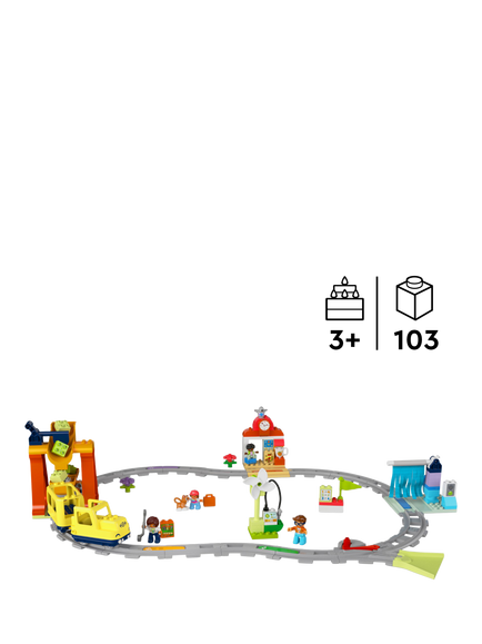 LEGO DUPLO Big Interactive Community Toy Train Set 10428 - view 2, Multi