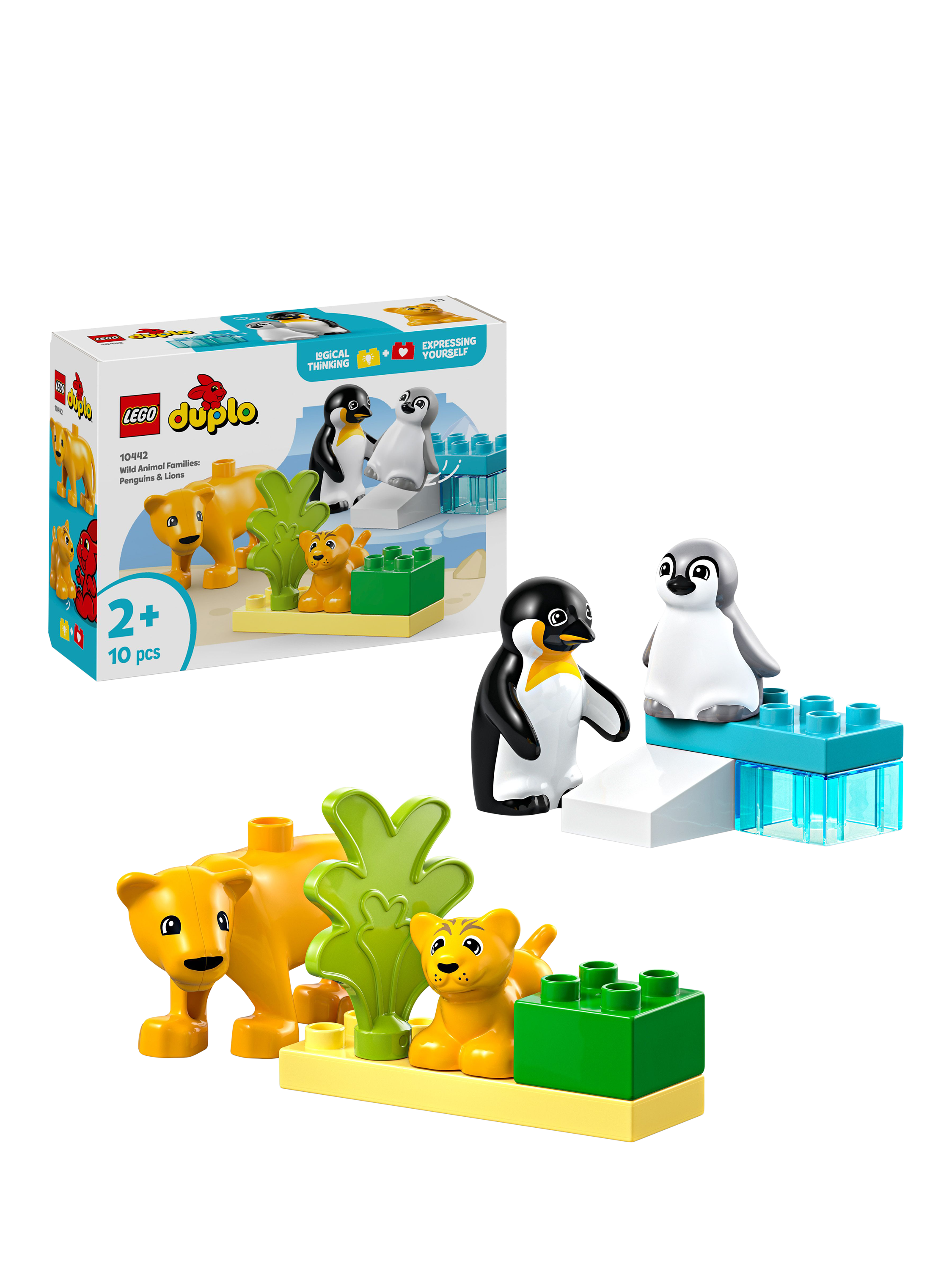 LEGO DUPLO Wild Animal Families: Penguins & Lions Set 10442