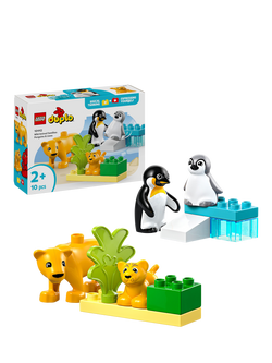 LEGO DUPLO Wild Animal Families: Penguins & Lions Set 10442, Multi