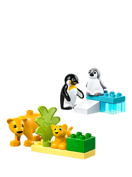 LEGO DUPLO Wild Animal Families: Penguins & Lions Set 10442 - view 2, Multi