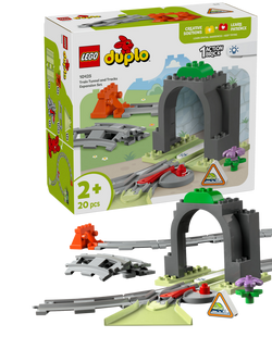 LEGO DUPLO Train Tunnel and Tracks Expansion Set Toy 10425, Multi