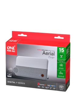 One For All SV9436 Amplified Indoor Aerial for Digital TV, HD - view 2, Grey