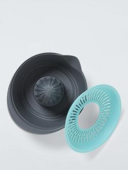 John Lewis Non-Slip Citrus Squeezer - view 2, Grey / Blue
