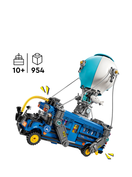 LEGO Fortnite Battle Bus Toy Set with 9 Characters 77073 - view 2, Multi