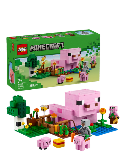 LEGO Minecraft The Baby Pig House with Animal Toys 21268, Multi