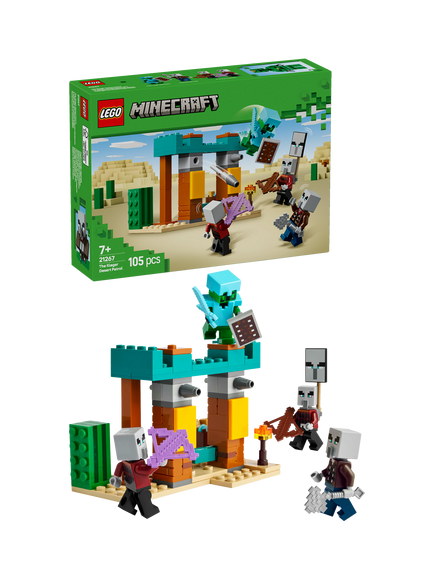LEGO Minecraft The Illager Desert Patrol Building Toy 21267, Multi