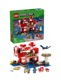 LEGO Minecraft The Mooshroom House Building Toy Set 21270, Multi