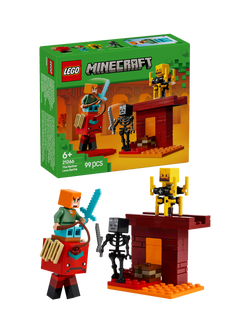 LEGO Minecraft The Nether Lava Battle Building Toy 21266, Multi