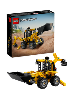 LEGO Technic Backhoe Loader Construction Vehicle Toy 42197, Multi
