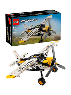 LEGO Technic Bush Plane Building Toy Set for Kids 42198, Multi