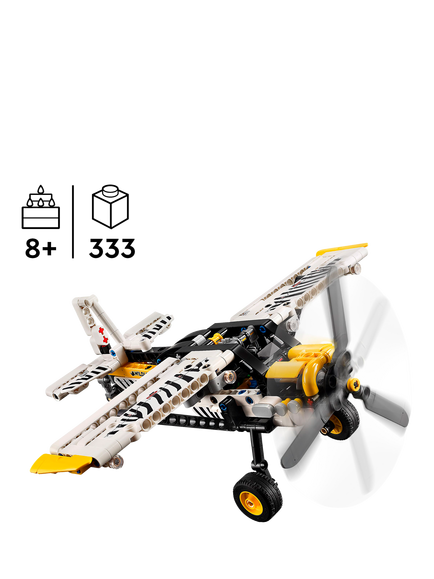 LEGO Technic Bush Plane Building Toy Set for Kids 42198 - view 2, Multi