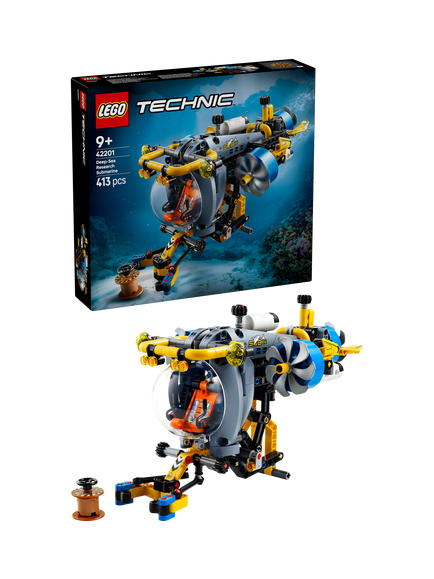 LEGO Technic Deep-Sea Research Submarine Building Toy 42201, Multi