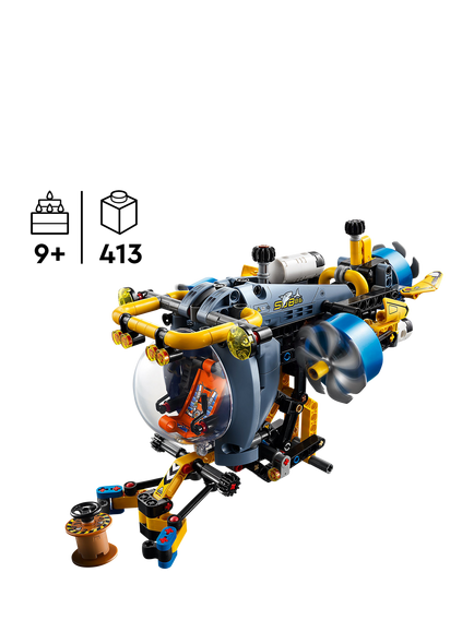 LEGO Technic Deep-Sea Research Submarine Building Toy 42201 - view 2, Multi