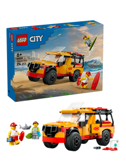 LEGO City Lifeguard Beach Rescue Truck & Shark Toys 60453, Multi