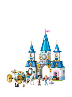 LEGO Disney 43275 Disney Princess Cinderella’s Castle & Horse Carriage Building Playset - view 2, Multi