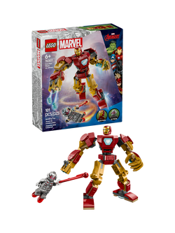 LEGO Marvel Iron Man Mech vs. Ultron Building Toy Set 76307, Multi