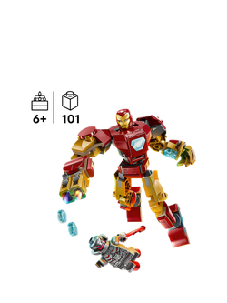 LEGO Marvel Iron Man Mech vs. Ultron Building Toy Set 76307 - view 2, Multi