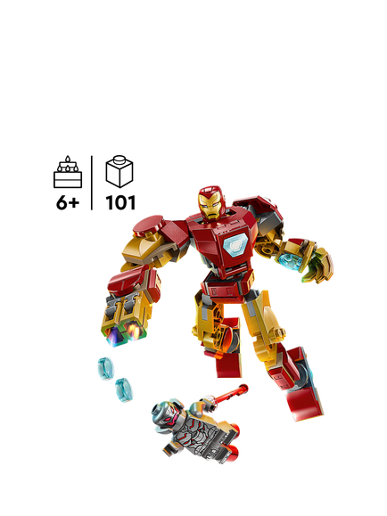 LEGO Marvel Iron Man Mech vs. Ultron Building Toy Set 76307 - view 2, Multi