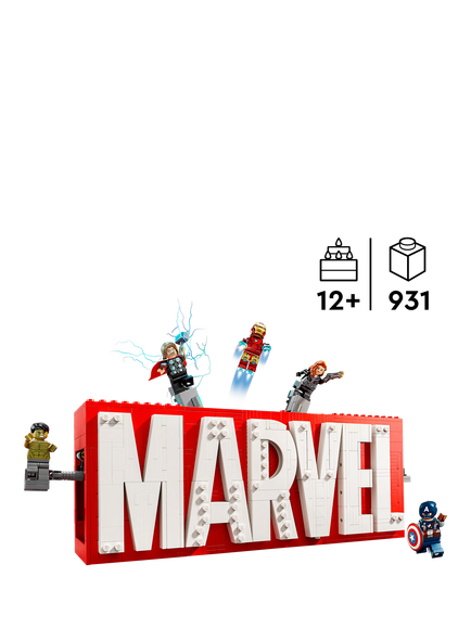 LEGO Marvel: MARVEL Logo & Minifigures Building Toy 76313 - view 2, Multi