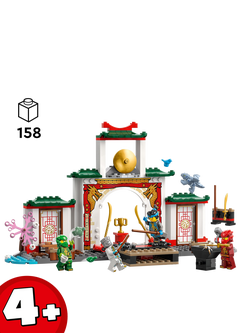 LEGO NINJAGO Ninja Spinjitzu Temple with Toy Dragon 71831 - view 2, Multi