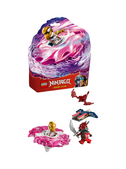 LEGO NINJAGO Sora’s Dragon Spinjitzu Spinner Toy 71824, Multi