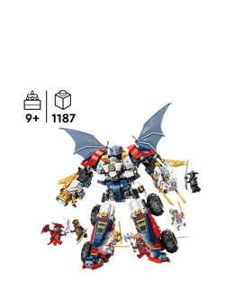 LEGO NINJAGO 71834 Dragons Rising Zane’s Ultra Combiner Mech Building Set - view 2, Multi