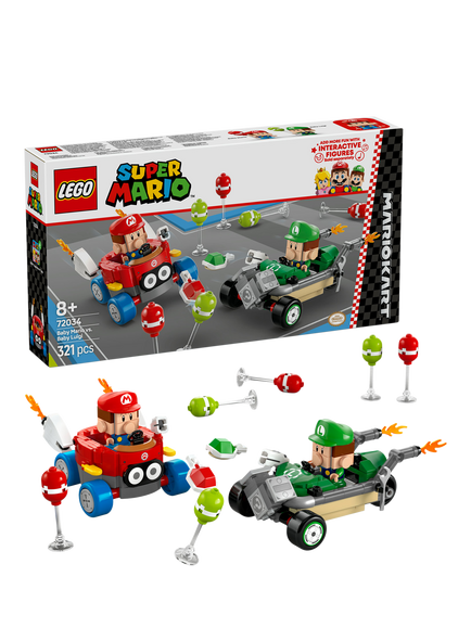 LEGO Super Mario 72034 Mario Kart - Baby Mario vs. Baby Luigi, Multi