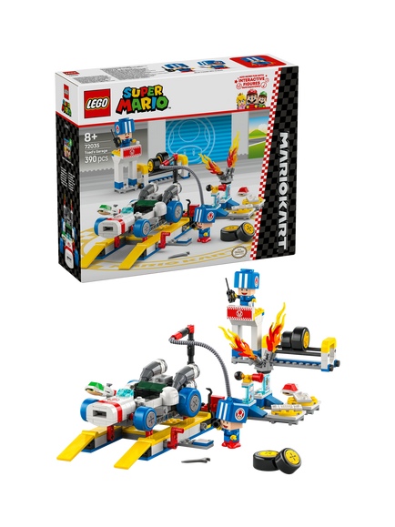 LEGO Super Mario: Mario Kart – Toad’s Garage Toy Set 72035, Multi