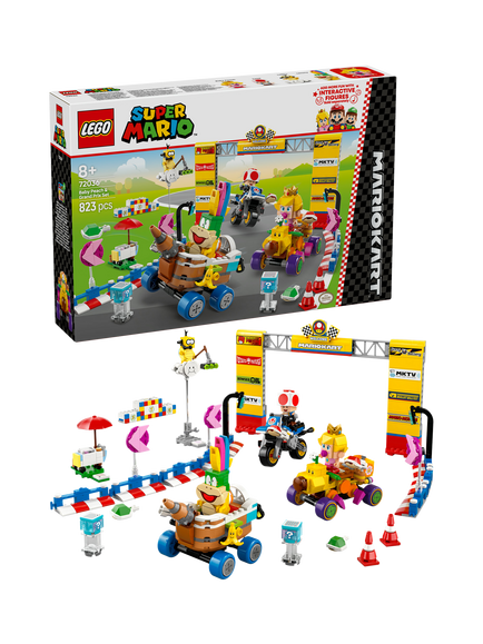 LEGO Super Mario 72036 Mario Kart Baby Peach & Grand Prix Set, Multi