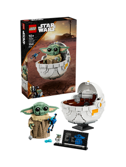 LEGO Star Wars Grogu with Hover Pram Building Toy 75403, Multi