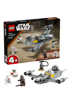 LEGO Star Wars Mando and Grogu’s N-1 Starfighter Set 75410, Multi