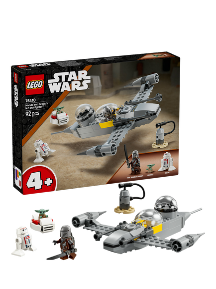 LEGO Star Wars Mando and Grogu’s N-1 Starfighter Set 75410, Multi