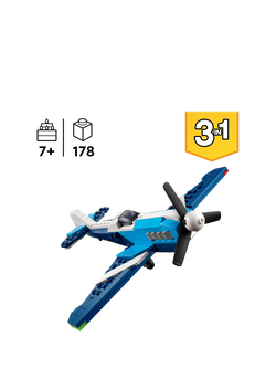 LEGO Creator 3in1 Aircraft: Race Plane Toy for Kids 31160 - view 2, Multi