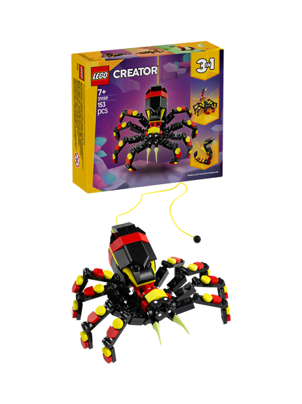 LEGO Creator 3in1 Wild Animals: Surprising Spider Toy 31159, Multi