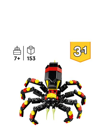 LEGO Creator 3in1 Wild Animals: Surprising Spider Toy 31159 - view 2, Multi
