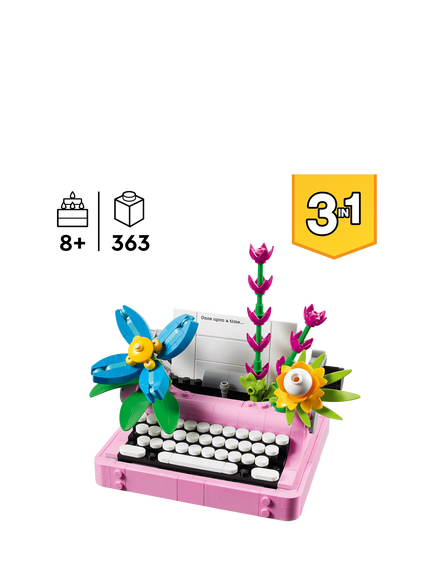 LEGO Creator 31169 Typewriter with Flowers Playset - view 2, Multi